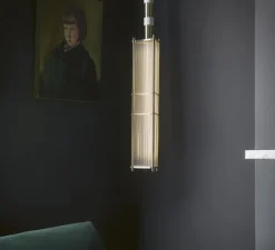 Suspension*Bert frank Suspension, Arbor, , Ø17cm, H75cm - laiton, blanc