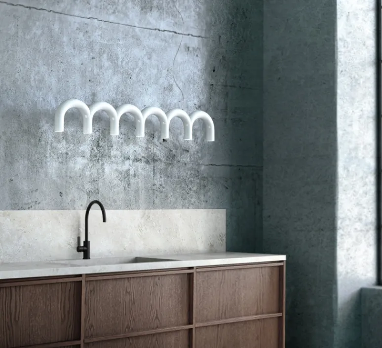 Suspension*Oblure Suspension, Arch, , L125,5cm, H20cm - blanc