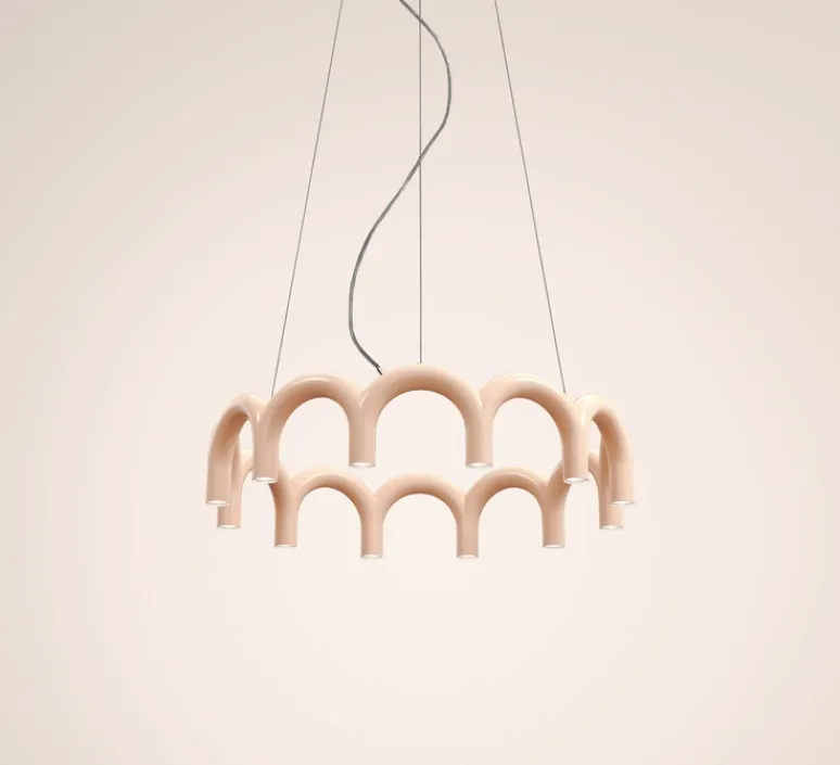 Suspension*Oblure Suspension, Arch circle, , Ø98cm, H22cm - Nude