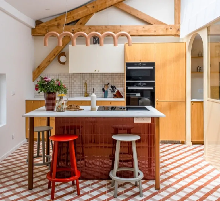 Suspension*Oblure Suspension, Arch, , L125,5cm, H20cm - Rose nude