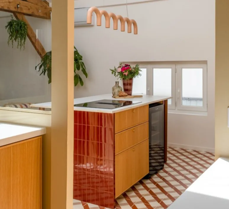 Suspension*Oblure Suspension, Arch, , L125,5cm, H20cm - Rose nude