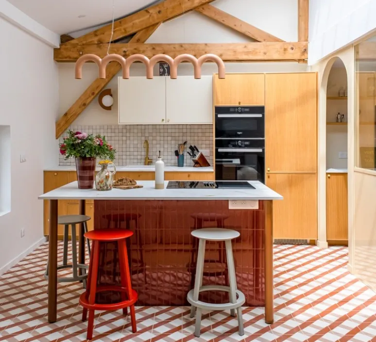 Suspension*Oblure Suspension, Arch, , L125,5cm, H20cm - Rose nude