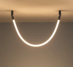 Suspension, Arco, A-4002X, anthracite, IP65, LED, dim, 2700K, 1092 lm, L115cm, H3,5cm - Estiluz