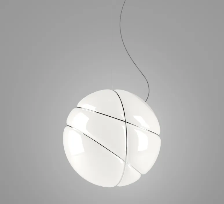 Suspension*Fabbian Suspension, Armilla Chrome, , Ø36cm, H36cm - Blanc chromé