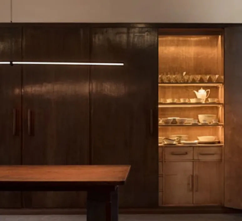 Suspension*Flos Suspension, Arrangements (line), , LED, 2700K, 1296lm, L170,6cm, H2cm - noir