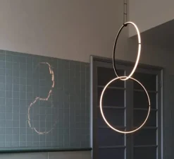 Suspension*Flos Suspension, Arrangements (round S x2), , LED, 2700K, 2160lm, Ø39,5cm, H75,6cm - noir