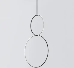 Suspension*Flos Suspension, Arrangements (round M + round L), , LED, 2700K, 4752lm, Ø102cm, H164,5cm - noir
