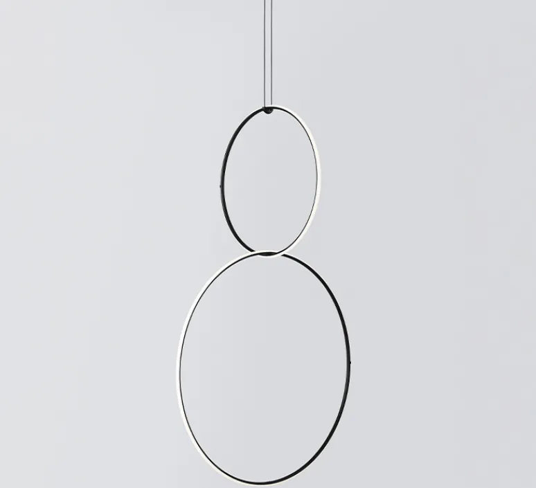 Suspension*Flos Suspension, Arrangements (round M + round L), , LED, 2700K, 4752lm, Ø102cm, H164,5cm - noir