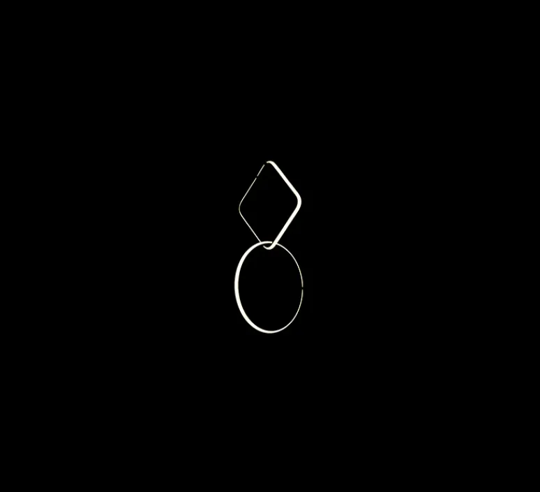 Suspension*Flos Suspension, Arrangements (square S + round S), , LED, 2700K, 1998lm, Ø39,8cm, H75,3cm - noir