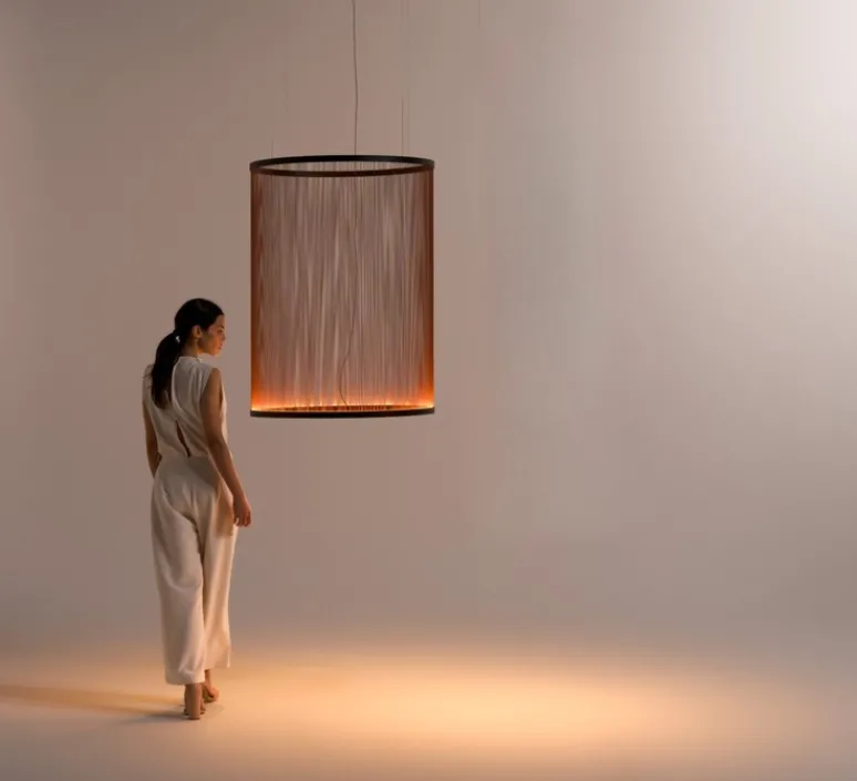 Suspension*Vibia Suspension, Array, 1830, , LED, dim, casambi, 2700K, 6050 lm, Ø83cm, H113cm - terracotta