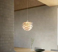 Suspension, Artichoke S, blanc, laiton, Ø48cm, H46,5cm - Louis Poulsen