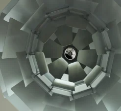 Suspension*Louis Poulsen Suspension, Artichoke S, vert poudré, chrome, Ø48cm, H46,5cm - vert poudré, acier chromé