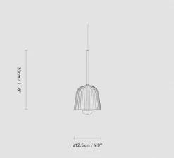 Suspension*Nuura Suspension, Asteea 1, , Ø12,5cm, H30,3cm- laiton satiné