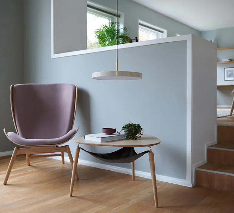 Suspension*Umage Suspension, Asteria Medium, , LED, 3000K, 1300lm, Ø43cm, H14cm - brume et laiton