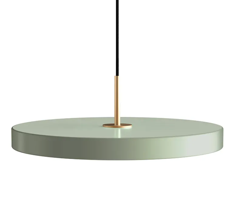 Suspension*Umage Suspension, Asteria Medium, et laiton, LED, 3000K, 1300lm, Ø43cm, H14cm - Olive