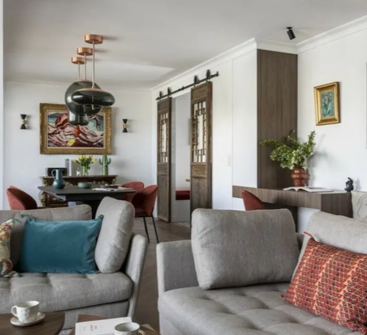 Suspension, Asteria Medium, gris anthracite, LED, 3000k, 1300lm, Ø43cm, H14,3cm - Umage