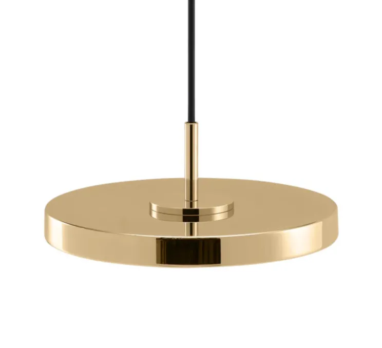 Suspension, Asteria Micro, laiton, LED, dim, 3000K, 450 lm, Ø15cm, H5,7cm - Umage