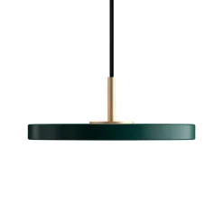 Suspension, Asteria Micro, vert forêt, LED, 3000K, 370 lm, Ø15cm, H5,7cm - Umage