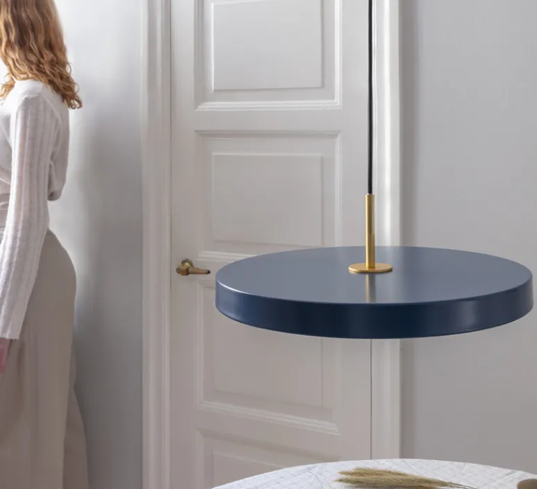 Suspension*Umage Suspension, Asteria Mini, , LED, 3000K, 900lm, Ø31cm, H14cm - bleu pétrol