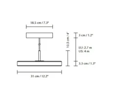 Suspension*Umage Suspension, Asteria Mini, , Ø31cm, H3,3cm - laiton