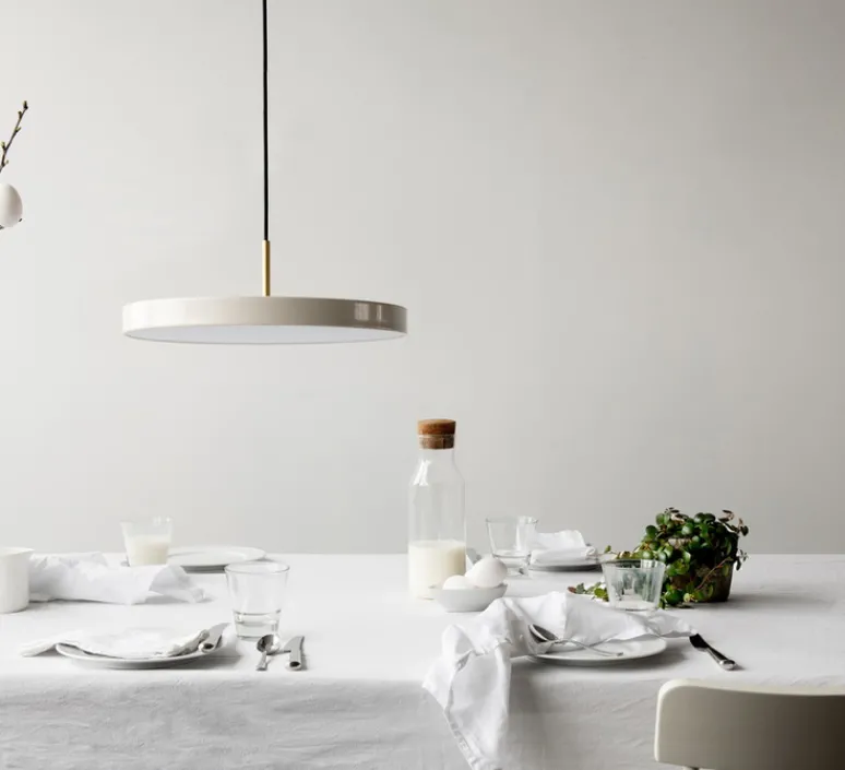 Suspension*Umage Suspension, Asteria Mini, , LED, 3000K, 900lm, Ø31cm, H14cm - perle blanc