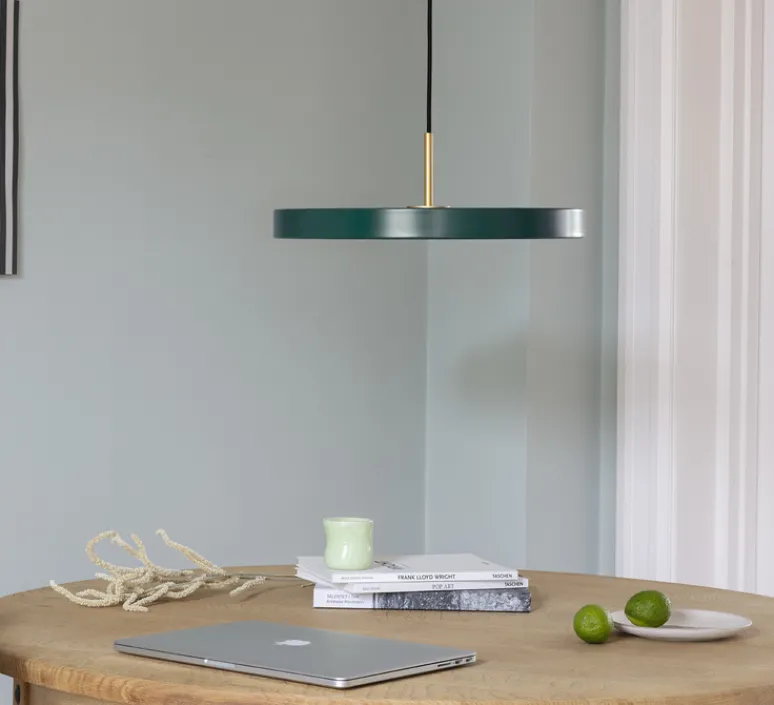 Suspension*Umage Suspension, Asteria Mini, , LED, 3000K, 900lm, Ø31cm, H14cm - vert foret