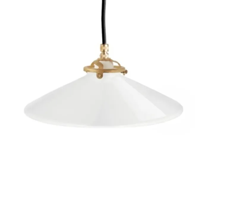 Suspension*Zangra Suspension, astrid.002, , L25cm, H7,5cm - blanc, laiton, noir