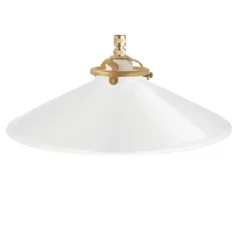 Suspension*Zangra Suspension, astrid.002, , L25cm, H7,5cm - blanc, laiton, noir