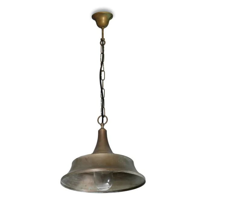 Suspension*Moretti Luce Suspension, Atelier 3147, laiton vieilli, IP44, Ø40cm, H100cm - Cuivre laiton vieilli
