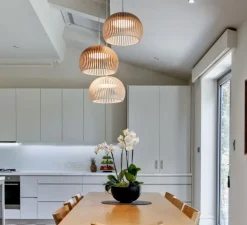 Suspension*Secto Design Suspension, Atto, ,LED, 3000k, 1400lm, Ø34cm, H21 - noyer
