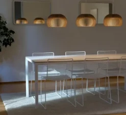 Suspension*Secto Design Suspension, Atto, ,LED, 3000k, 1400lm, Ø34cm, H21 - noyer