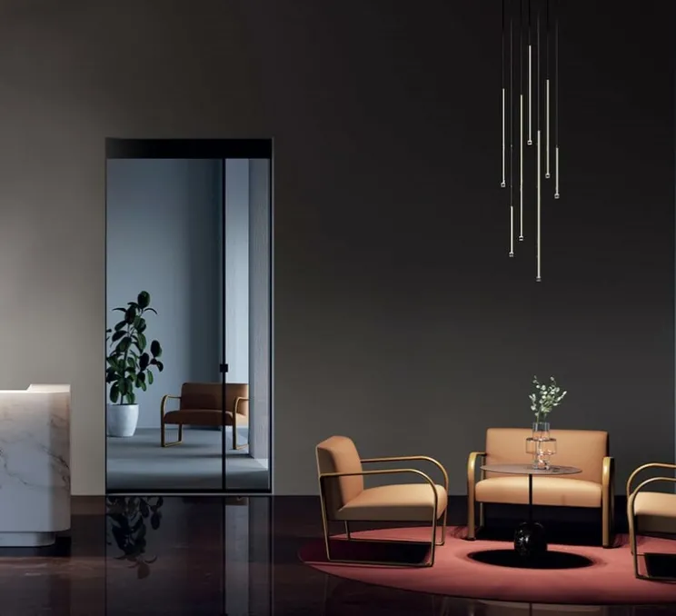 Suspension, A-Tube Nano cluster 7 pièces avec rosace, chrome, LED, 2700K, 450 lm, Ø38cm, Hcm - Lodes