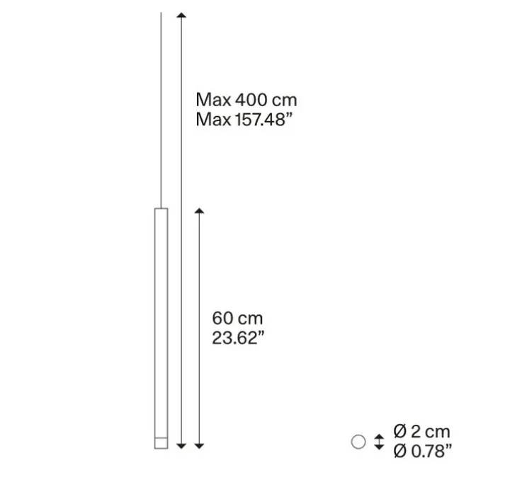 Suspension, A-Tube Nano cluster 7 pièces avec rosace, chrome, LED, 2700K, 450 lm, Ø38cm, Hcm - Lodes