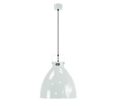 Suspension*Jieldé Suspension, Augustin 160, blanc, gris, Ø16cm, H17,1cm - blanc, argent intérieur