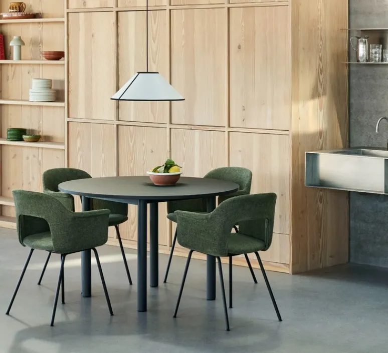 Suspension*HAY Suspension, Ava Cone 500, , Ø50cm, H18,5cm - blanc et noir