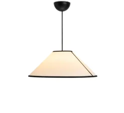 Suspension*HAY Suspension, Ava Cone 500, , Ø50cm, H18,5cm - blanc et noir