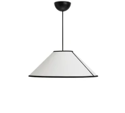 Suspension*HAY Suspension, Ava Cone 500, , Ø50cm, H18,5cm - blanc et noir