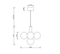 Suspension*Cobankeryd Suspension, Avenue 43, , Ø43cm, H40cm - laiton brossé