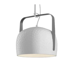 Suspension, Bag DB, blanc texturé, Ø21cm, H20cm - Karman