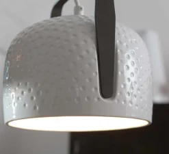 Suspension, Bag DB, blanc texturé, Ø21cm, H20cm - Karman