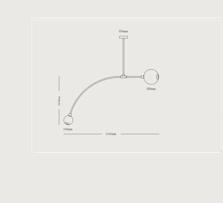 Suspension*SkLO Studio Suspension, Balance 1.0, , L114,5cm, H152cm - Blanc, laiton, câble noir