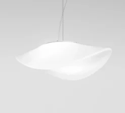 Suspension, Balance SP G, blanc brillant, E27, L56cm, H18cm - Vistosi