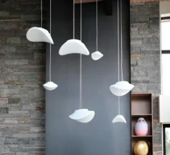 Suspension*Vistosi Suspension, Balance SP M, , E27, L46cm, H17cm - blanc brillant