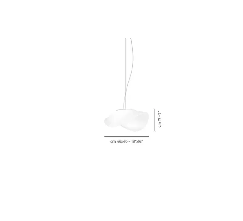 Suspension*Vistosi Suspension, Balance SP M, , LED, L46cm, H17cm - blanc brillant