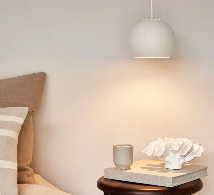 Suspension, Ball, blanc mat, Ø18cm, H15cm - Frandsen