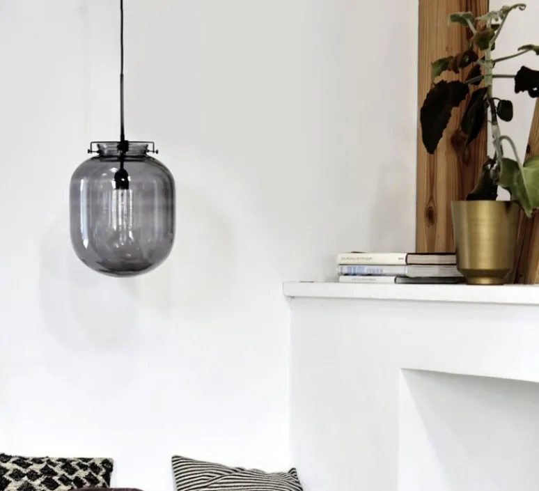 Suspension*House Doctor Suspension, Ball, , H35cm, Ø30cm - gris