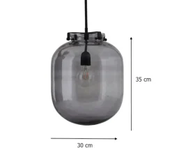 Suspension*House Doctor Suspension, Ball, , H35cm, Ø30cm - gris