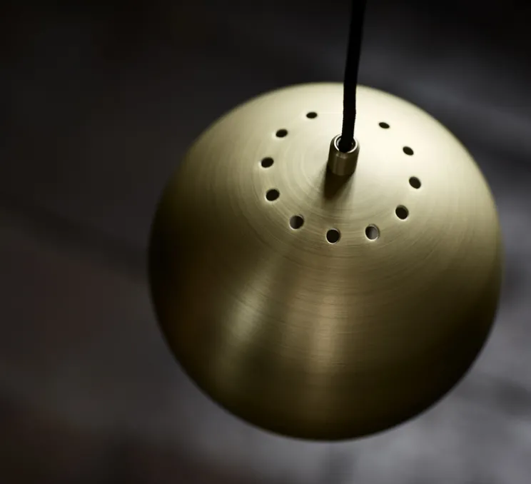 Suspension, Ball, laiton antique mat, Ø18cm, H15cm - Frandsen