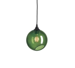 Suspension, Ballroom, vert, Ø20cm, contour argenté - Design by us
