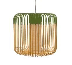 Suspension*Forestier Suspension, Bamboo Light M, vert, Ø45cm, H40cm - bambou, vert